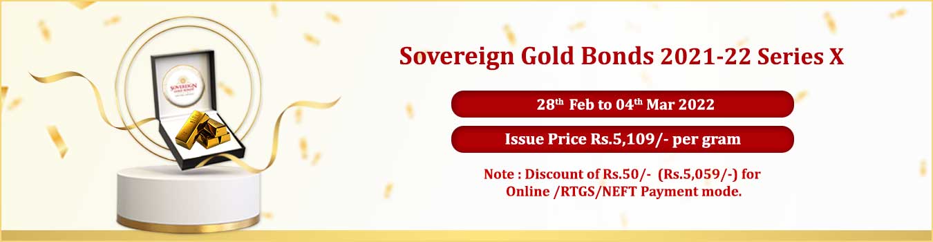 Sovereign Gold Bonds 2021-22 Series X